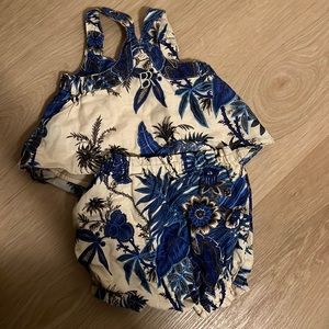 Baby linen top bubble set vacation